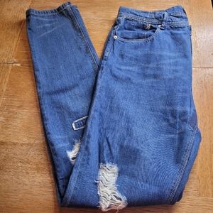 Stampd Mens Jeans Size 36 Blue Patches Casual Denim Ripped